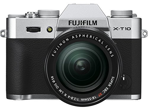 Fujifilm X-T10 Appareil Photo Hybride Ecran LCD 3 (7,62 cm) 16,3 Mpix Kit Boîtier Argent + Objectif XF 18-55 mm