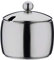 Café Stal Café Stål Bellux Range Premium 18/10 Stainless Steel Sugar Bowl, Mirror Polished, Knobbed Lid with Teaspoon Groove, 5oz (150ml), BS-005, Silver