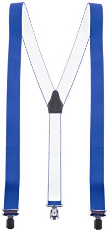 Shenky Hosenträger | 3er Clips | 3,5cm Breite | verstellbar | Basic | Y-Form | elastisch | für Oktoberfest Fassnacht Karneval Hochzeit Arbeit Skihosen | Damen & Herren | Skihosenträger