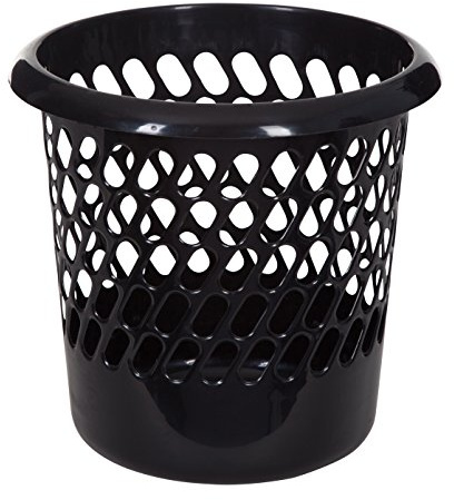 Whitefurze Waste Paper Bin, Black