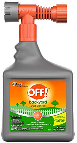 OFF! Backyard Bug Control Yard Pretreat Hose End Sprayer Kills and Repels Insects Covers up to 16,000 Square Feet Outdoor Use 32 Ounce (Pack of 5)