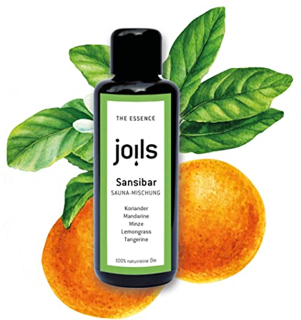 JOILS® Saunaaufguss SANSIBAR, 100ml, 100% naturreines Öl für Ihre Sauna, ätherisches BIO-Saunaöl vom Familienbetrieb aus dem Schwarzwald