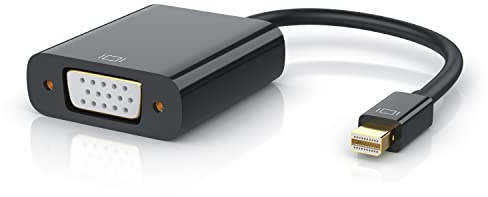 CSL-Computer Mini DisplayPort auf VGA Adapter Konverter - kompatibel mit PC Grafikkarten - Full HD 1080p