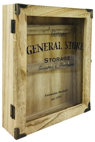 Rustic General Store Key Box Wooden