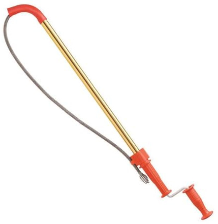 RIDGID 59802 K-6DH Hybrid Toilet Snake Auger with 6' Heavy-Duty Drop Head Tri-Wrap Cable, Manual or Cordless Drill Operated Plumbing