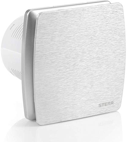 STERR - Silver Quiet Bathroom Fan 100 mm / 4 - LFS100-QS