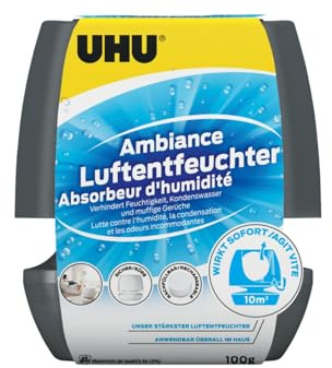 UHU Luftentfeuchter Ambiance anthrazit + Nachfüll-Tab 100g