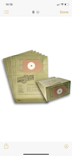 Hoover NUMBAG1000 Numatic Henry Vacuum Cleaner Bags, Pack of 10 - Green