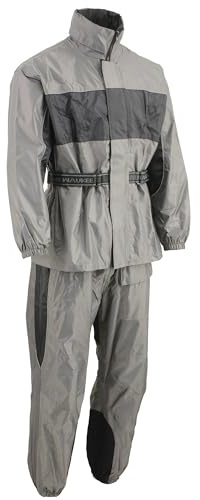 Nexgen - SH2216-6X-BLK/GREY NexGen Men's Rain Suit (Black/Grey, 6X-Large)
