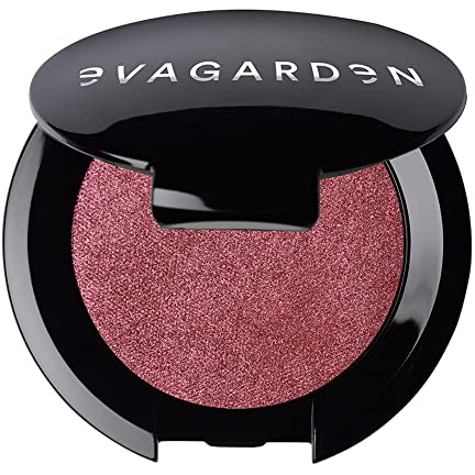 EVAGARDEN Glaring Eye Shadow - Metallic Effect with Exceptional Hold - Glittering Color with Velvety Finish - Light Formula with Pigments and Pearls Enhances Makeup - 276 Mineral Red - 0.08 oz