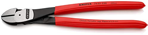 KNIPEX Kraft-Seitenschneider auf SB-Karte, 74 01 250 SB | Mit Kunststoff überzogen 250 mm