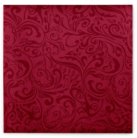 Mank Airlaid Servietten 40x40 cm 1/4-Falz, bordeaux weinrot altrot rot, von Mank Motiv LIAS hochwertige Serviette für Feste wie Hochzeit und Gastronomie, 50 Stück