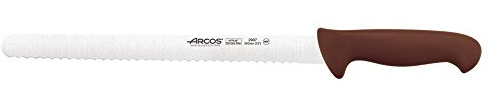 Arcos Serie 2900 - Gebäckmesser Kuchenmesser - Klinge Nitrum Edelstahl 300 mm - HandGriff Polypropylen Farbe Braun