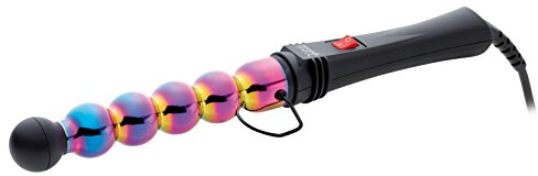 GAMMAPIU’ Ferro Arricciacapelli Professionale Iron Bubble Rainbow, Onde Larghe e Strette, Puntale Anticalore, Effetto Mosso a Lungo, Riscaldamento Rapido, Riduce l'Elettrostaticità, Styling, 33 mm