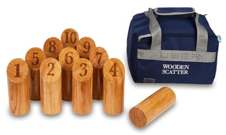 Uber Wooden Scatter Number Skittles Set