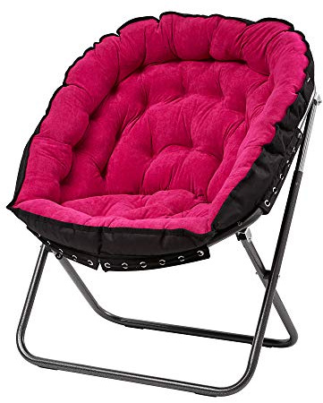 DormCo Papasan Moon Chair - Pink