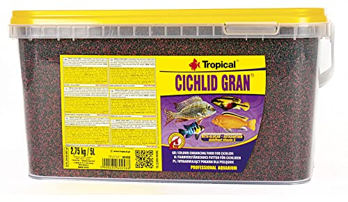 Tropical Cichlid Gran - farbverstärkendes Granulatfutter mit Beta-Glucan, 1er Pack (1 x 5 l)