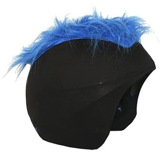 Coolcasc Showtime hjälmöverdrag Furry Blue