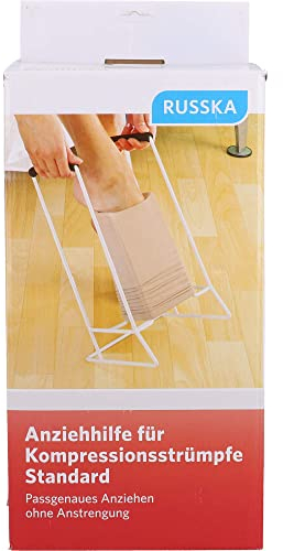 RUSSKA 26011200 Anziehhilfe für Kompressionsstrümpfe standard, weiß