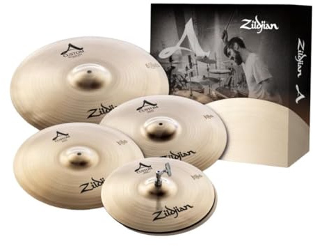 Zildjian A Family Custom Cymbal Pack with 14-Inch Hi-Hat Cymbal, 16-Inch Crash, 18-Inch Crash and 20-Inch Medium Ride