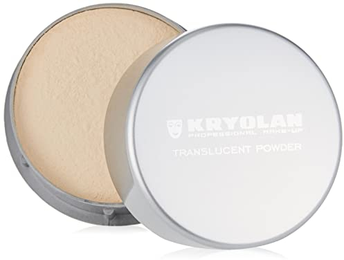 Kryolan Transparent Puder, 50 g Farbe: TL 11 - mattes Fixierpuder für Creme- und Fluid-Foundations für langanhaltendes, makelloses Make-up