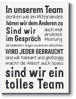 wohnstil Bild Büro Team-Poster..im Gespräch.. werden Sie gebraucht..tolles Team, gutes Miteinander, Zusammenarbeit, DIN A3 Druck Plakat Firma Office, ungerahmt!