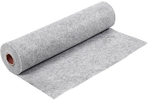 Bastelfilz, B: 45 cm, grau, meliert, 5m