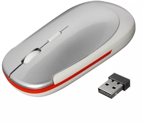 Sourcingmap - Mini mouse ottico USB da 2,4 GB per computer portatili, PC desktop XP Vista Windows 7, colore: Nero opaco