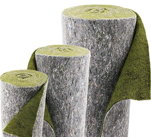 Stuoia per argini verde di 15m x 1m Stuoia per pendii, Stuoia per bordi di laghetti per il telo per laghetto