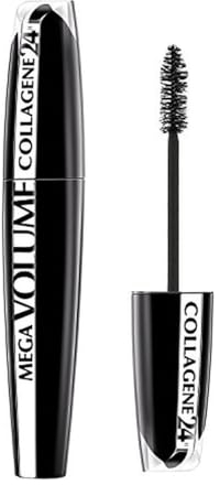 L'Oréal Paris Mascara Méga Volume au Collagène, Longue Tenue, Volumisant avec un Maxi Applicateur en Poils, Noir