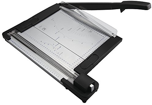 RAYHER 69133000 Trimmer 2 in 1 Lever + Wheels Cutter Papier Mache, Clear/Black 560 x 290 x 21 cm