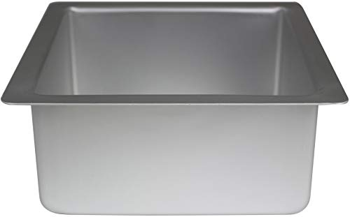 PME SQR084 Teglia Professionale, Alluminio, Argento, 20 x 20 cm