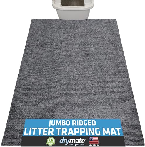 Drymate Cat Litter Box Mat, Litter Trapping Mat, Grey, 36x47 Jumbo XXL