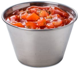 dine@drinkstuff Stainless Steel Ramekins 6oz / 170ml - Pack of 24 - Sauce Pots, Condiment Bowls, Dip Pots