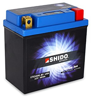 SHIDO LTX14AHL-BS LION -S- Batterie Lithium, Ion Blau (Preis inkl. EUR 7,50 Pfand)