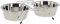Kerbl Chien Gamelles Inox et Support 2x900 ml, Argent