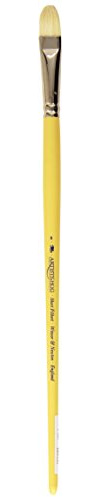 Winsor & Newton 5871008 Künstler - Chunking Schweineborsten Pinsel für Ölfarben, hohe Farbaufnahme, gleichmäßige Farbabgabe - Filbertpinsel Nr. 8, kurzer Stiel