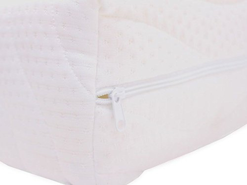 Best For You Funda para colchón 10 cm Easy Active Cool para personas alérgicas. 3 lados con cremallera, funda para colchones de 60 x 120 x 10 hasta 200 x 200 x 10 cm, poliéster, Weiß, 70 x 140