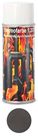 Ofenlack 1200°C Ofenspray Ofenfarbe Thermolack Kamin Grill Anthrazit Grau 400ml (ad-ideen)