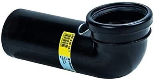 Geberit – Gomito di scarico 90 ° Geberit PE per WC sospeso, con estensione: D 90 mm D1 = 90 mm, 366.925.16.1)