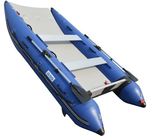 BRIS 11 ft Inflatable Catamaran Inflatable Boat Inflatable Dinghy Mini Cat Boat Blue