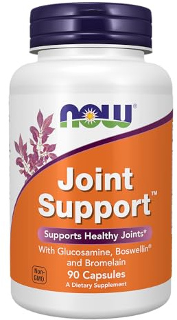 NOW Foods Supplements, Joint Support™ with Glucosamine, Boswellin® and Sea Cucumber, 90 Capsules