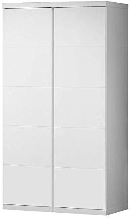 Vipack 'Autobett lakl1214 Lara Schrank mit 2 Türen MDF weiß lackiert 110 x 57 x 204,5 cm