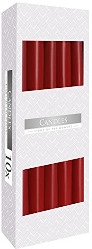12 intera scatola bordeaux 23 mm x 250 mm alta qualità affusolato cena (Bistro stile) candele Liturgiche