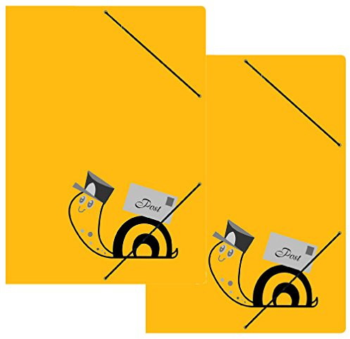 Postmappe ''Schneckenpost'', Maße (BxH): 240 x 330 mm, bis DIN A4, mit Gummizugverschluss (2er Pack)