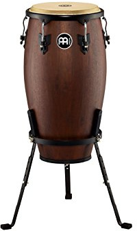 Meinl Percussion Headliner Designer Conga - Große Handtrommel - Mit Büffelfell - Durchmesser 12 Zoll - Siam Eiche, Dunkelbraun (HC12VWB-M) | 12 Zoll Conga, 8 mm Spannschrauben, 2 mm Spannreifen, Inklusive Zubehör, mit Büffelfell, Siam Eiche