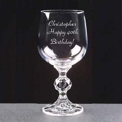 County Engraving Personalised 2oz Crystal Port Or Sherry Glass Engraved in Gift Box - Enter Your Own Custom Text