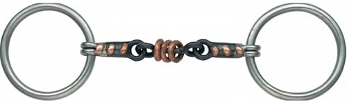 Shires - Mors de Filet pour Chevaux (15,24 cm) (Noir)