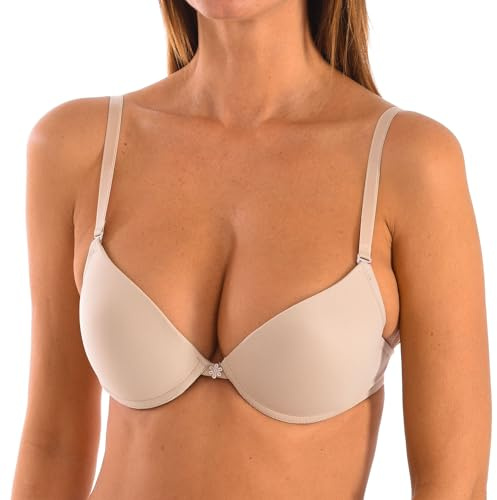 Selene - Lola Sujetador Push Up con Aros Multiposiciones Color: Arena Talla: ES 95B