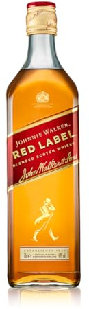 Johnnie Walker Red Label | Blended Scotch Whisky | 40% vol | 70cl | Iconic Scottish Whisky Ideal Neat or in Mixed Drinks | Blended from up to 35 Whiskies | Notes of Smoke | Cinnamon & Honey